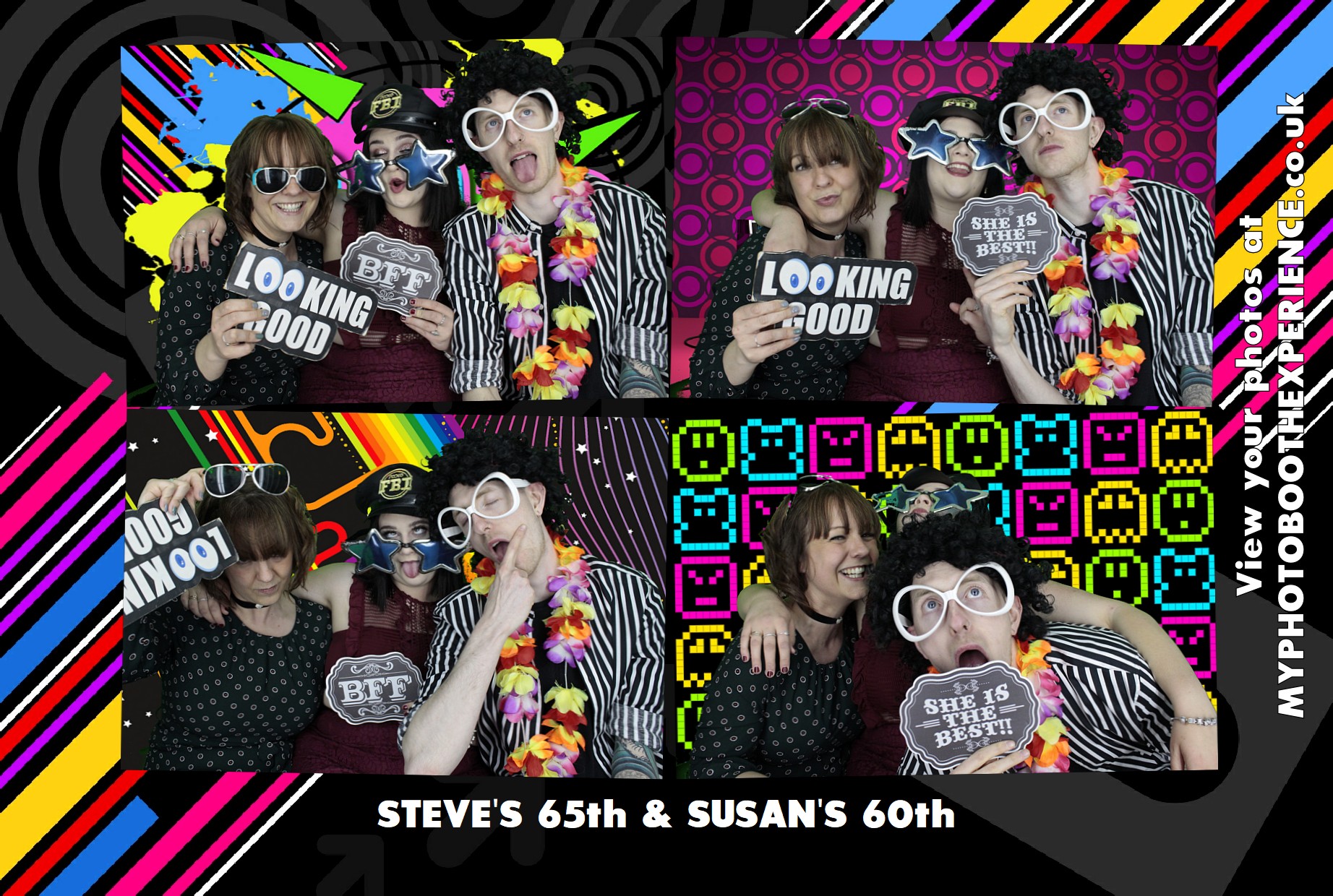 Steve's 65th & Susan 60th Birthday | View more photos from the event at gallery.myphotoboothexperience.co.uk/u/MyPhotoBoothExperienceLtd/Steves-65th-Susan-60th-Birthday
